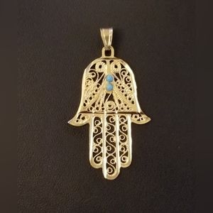 14K Gold Hamsa Hand